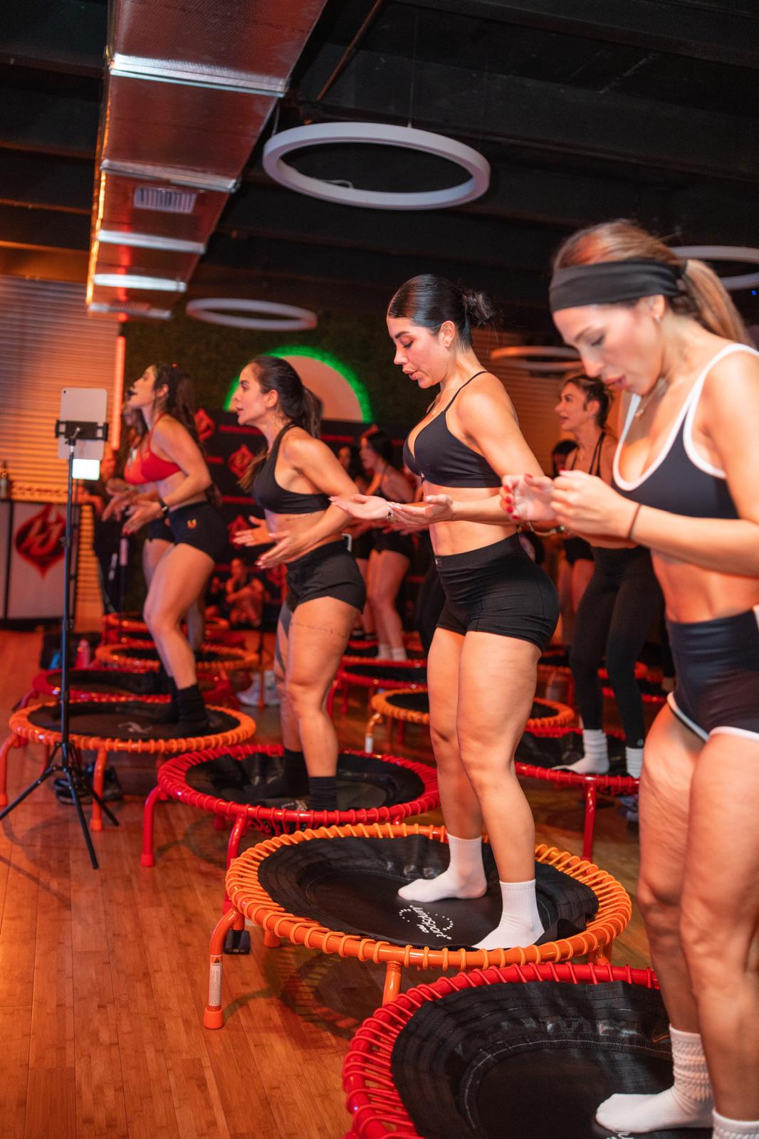 Latin Jump Miami synchronized cardio class